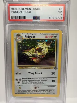 1999 POKEMON JUNGLE #8 PIDGEOT-HOLO PSA 7 - Image 1