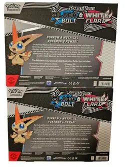 x2 Pokemon TCG Black Bolt/White Flare Unova Victini Illustration Collection Box - Image 2