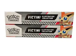x2 Pokemon TCG Black Bolt/White Flare Unova Victini Illustration Collection Box - Image 3