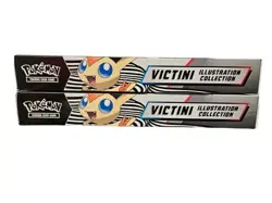 x2 Pokemon TCG Black Bolt/White Flare Unova Victini Illustration Collection Box - Image 5