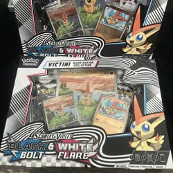 x2 Pokemon TCG Black Bolt/White Flare Unova Victini Illustration Collection Box - Image 2
