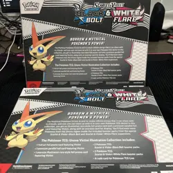 x2 Pokemon TCG Black Bolt/White Flare Unova Victini Illustration Collection Box - Image 4