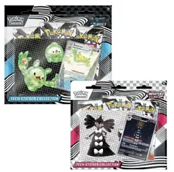 Pokemon Black Bolt and White Flare Tech Sticker Collection Set of 2 - Brand New - Image 1