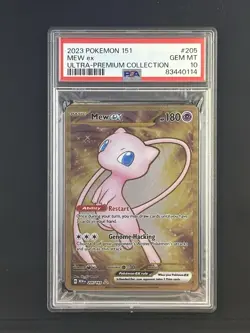 2023 POKEMON 151 ULTRA-PREMIUM COLLECTION #205 MEW EX PSA 10 - Image 1