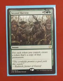 Second Harvest #178 (NM) Commander 2019 C19 Magic MTG - Image 1