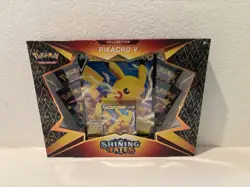 Pokemon TCG Shining Fates Pikachu V Collection Box NEW SEALED LOT F - Image 1