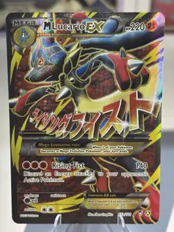 Pokemon 2017 XY Furious Fists Alternate M Lucario EX #55a/111 Full Art LP - Image 1