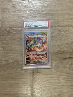 2025 POKEMON PRE EN-PRISMATIC EVOLUTIONS ILLUSTRATION RARE FLAREON EX PSA 9 - Image 1