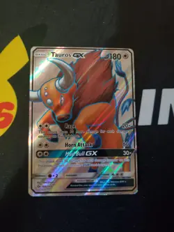 Tauros GX - 144/149 - Pokemon Sun & Moon Base Set Full Art Ultra Rare Card NM/LP - Image 1