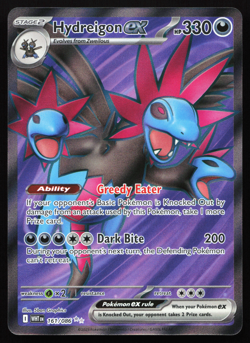 Hydreigon ex 161/086 White Flare Ultra Rare Near Mint Pokemon Card - Image 1