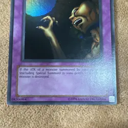🔥 Yugioh Trap Hole LOB-058 Original Unlimited Super Rare Holofoil LP/Light Play - Image 3