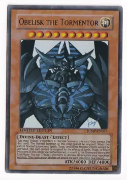 Yugioh Obelisk the Tormentor JUMP-EN037 - Ultra Rare - Limited Ed HP - Image 1