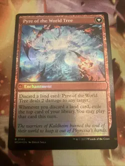MTG Invasion of Kaldheim Pyre of the World Tree - Foil NM-Mint MOM - Image 1