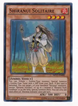 Yugioh! LP Shiranui Solitaire - MP17-EN082 - Ultra Rare - 1st Edition LP - Image 1