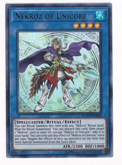 Yugioh Nekroz Of Unicore DUPO-EN088 Ultra Rare 1st Ed LP - Image 1