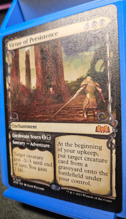 MTG Virtue of Persistence Wilds of Eldraine M 0281 - Print Error Contrast - MiNT - Image 3