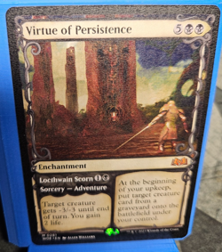 MTG Virtue of Persistence Wilds of Eldraine M 0281 - Print Error Contrast - MiNT - Image 5