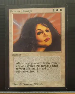 Mtg REVERSE DAMAGE NM Beta Edition -Argo- - Image 1