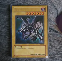 LP Yugioh Red-Eyes Black Dragon SDJ-001 Unlimited Edition Holo Rare Yu-Gi-Oh! - Image 1
