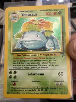 Pokemon TCG Base Set 2 Card | Venusaur Holo 18/130 Rare 2000 Wotc TCG - LP B23 - Image 1