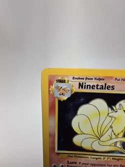 Ninetales 12/102 Base Set Holo Rare Vintage 1999 Pokemon Card - MP/HP - Image 2