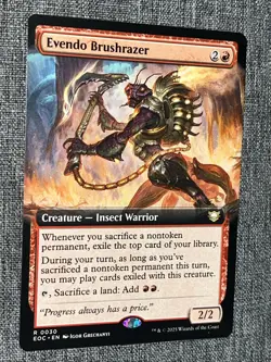 R 0030 Evendo Brushrazer Rare COMMANDER EXTENDED ART Edge of Eternities MTG Card - Image 1