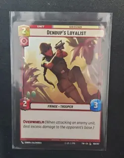Dendup's Loyalist 159/257 Star Wars Unlimited TCG TWI Card Near Mint NM - Image 1