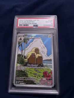 Pokemon TCG Alolan Dugtrio Card 208/191 Surging Sparks PSA 10 - Image 1