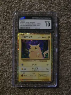 CGC Gem Mint 10 Pikachu 008/032 Classic Collection Japanese Pokemon Card Holo - Image 1