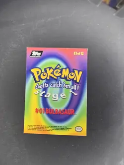 1999 TOPPS Bulbasaur Pokemon Card Movie Edition #E1 Near MINT CONDITION #01 - Image 3