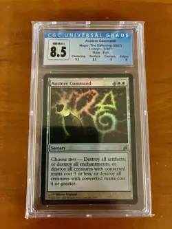 AUSTERE COMMAND Lorwyn Foil Rare CGC 8.5 Graded MTG [Card Kingdom] - Image 1