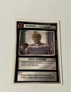 Star Trek CCG Interrupt Subspace Interference Common Card - Image 1