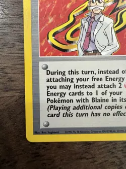 Blaine 100/132 Gym Challenge NM-/LP+ Non Holo Trainer Pokemon Card WOTC Vintage - Image 5