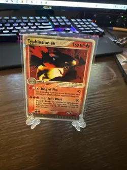 Pokemon TCG Typhlosion EX Sandstorm Holo Card 99/100 EX Rare Near Mint - Image 1