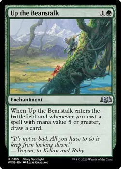 Up the Beanstalk Wilds of Eldraine NM MTG - Image 1