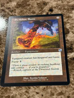 SWIFTFOOT BOOTS Magic MTG The Brothers War Retro - Image 1