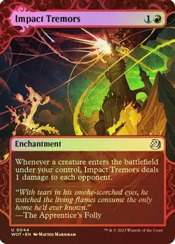 Impact Tremors Foil Wilds of Eldraine NM MTG - Image 1