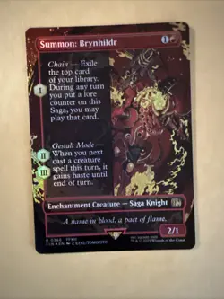 FOIL Summon: Brynhildr - Borderless - Final Fantasy - FIN MTG 0366 R - Image 1