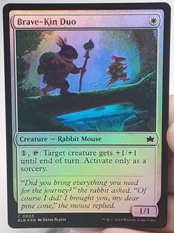 MTG - Bloomburrow - Brave-Kin Duo - Foil - #0003 - Playset x4 - Near Mint - Image 1