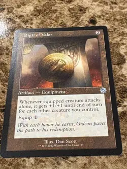 SIGIL OF VALOR Magic MTG The Brothers War Retro - Image 1