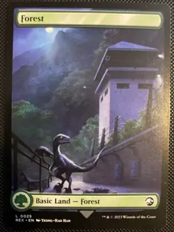 English - MTG Forest - Jurassic World Collection (0025) - Image 2
