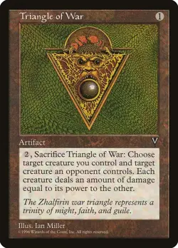 MTG Triangle Of War Visions R (MODERATELY PLAYED) - Image 1