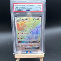 Flygon GX (Secret) 256/236 Sm-Cosmic Eclipse Holo 2019 Pokemon PSA 8 - Image 1
