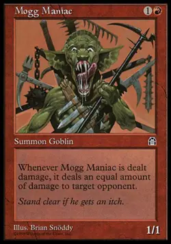 Mogg Maniac - Medium Play MTG Stronghold - Image 1