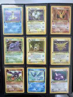 1st Edition Pokemon Fossil Master Set 62/62 100% Complete First Edition Vintage - Image 2