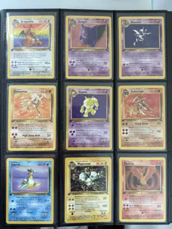 1st Edition Pokemon Fossil Master Set 62/62 100% Complete First Edition Vintage - Image 3