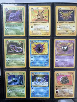 1st Edition Pokemon Fossil Master Set 62/62 100% Complete First Edition Vintage - Image 4