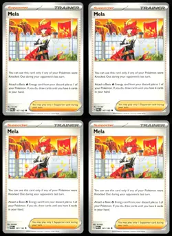 4x Mela 167/182 Paradox Rift Playset Near Mint Pokemon TCG - Image 2