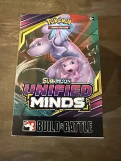 New Sealed Pokemon TCG Sun & Moon Unified Minds Build & Battle Box PreRelease - Image 1