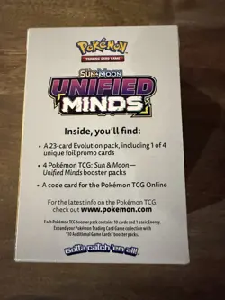 New Sealed Pokemon TCG Sun & Moon Unified Minds Build & Battle Box PreRelease - Image 2